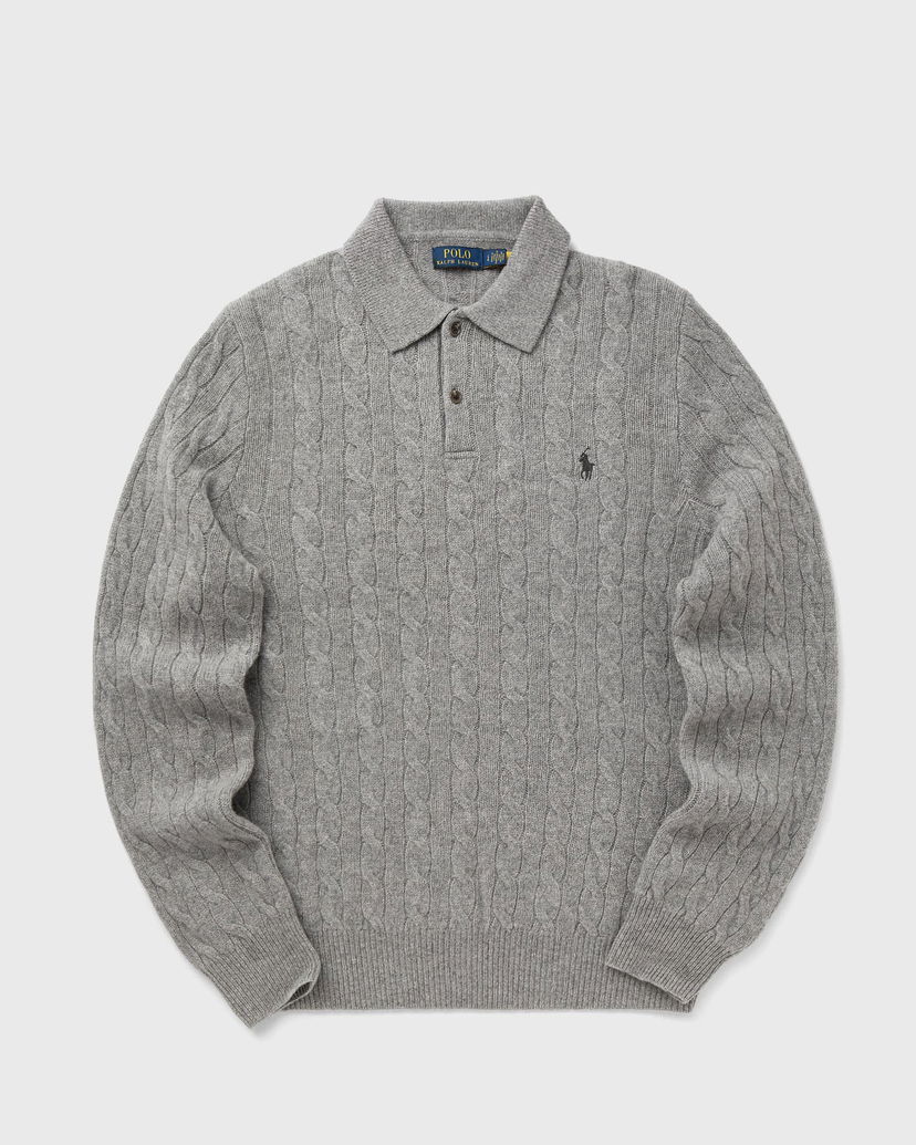 Пуловер Polo by Ralph Lauren Polo Ralph Lauren Cable Knit Polo Sweater Сиво | 710974165002