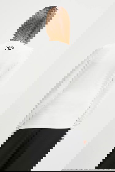 Тениска Y-3 Y-3 Fitted Cinch Long Sleeve T-Shirt Бяло | KD4760, 4