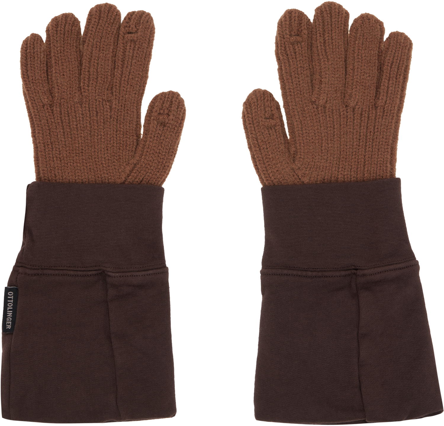 Ръкавици Ottolinger Ottolinger Deconstructed Sleeve Gloves Кафяво | 129-902928-01, 1