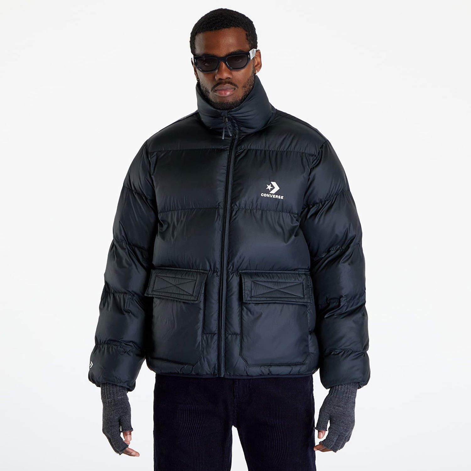 Пухо яке Converse Patch Pocket Puffer Jacket Черно | 10023798-A01, 0