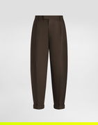 Dolce & Gabbana Linen Turned-Up Cuff Pants