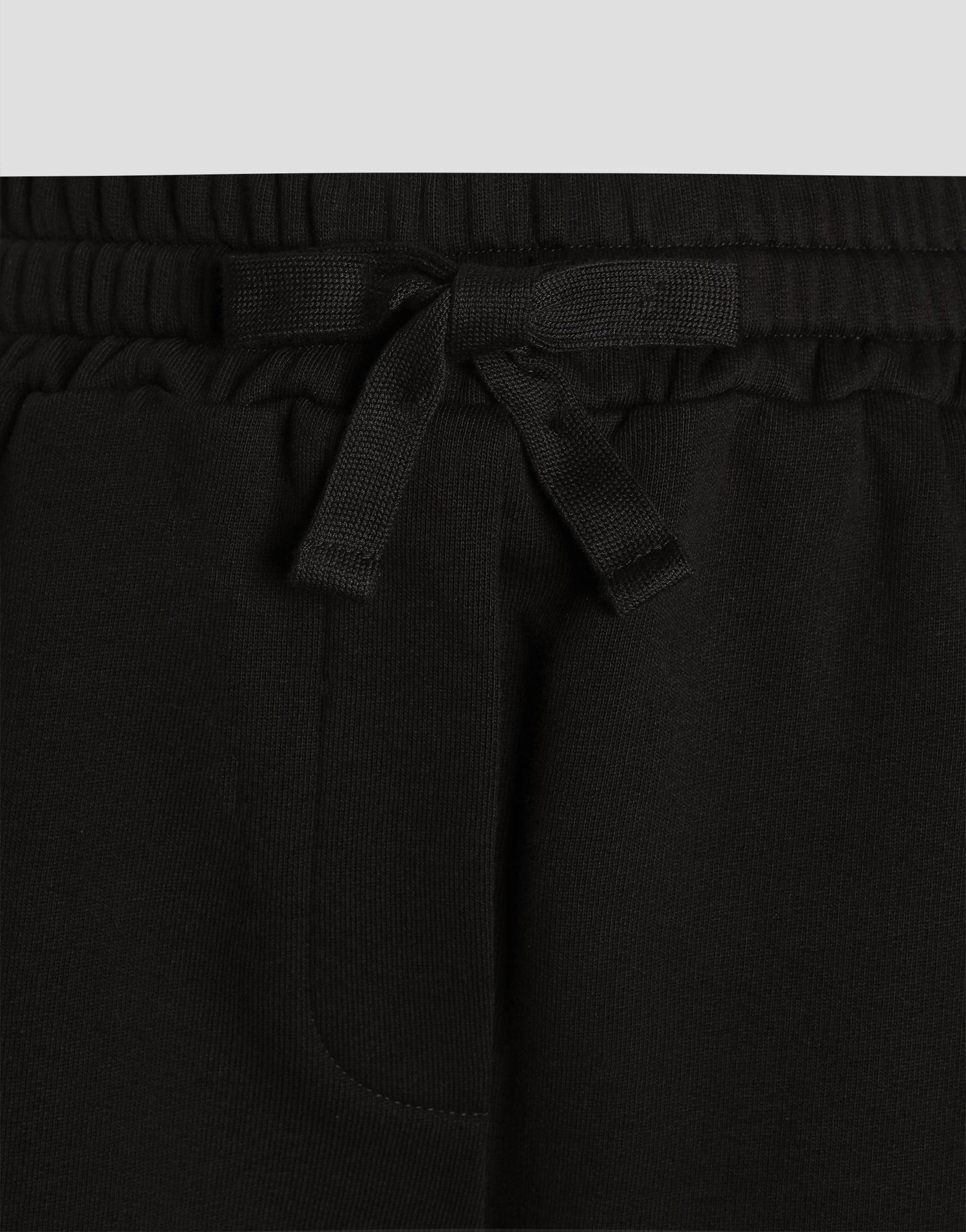 Къси панталони Dolce & Gabbana Dolce & Gabbana Fleece Shorts with Embroidery Черно | FTC90ZGDC9ZN0000, 1