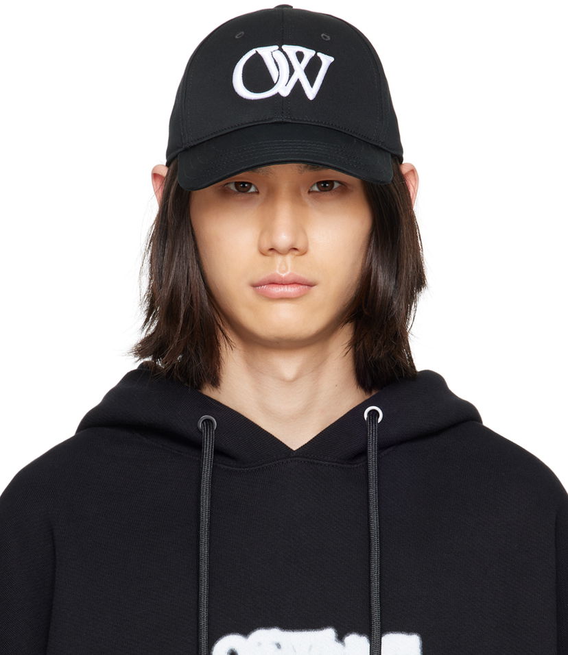 Шапка с козирка Off-White Black 'OW' Cap Черно | OMLB052F23FAB0081001