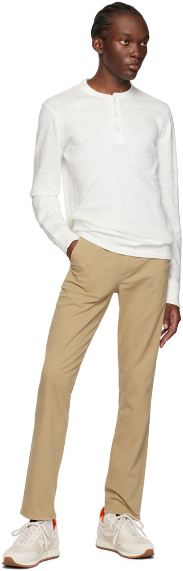 Тениска rag & bone Rag & Bone Long Sleeve Henley Shirt Бяло | M000T656G, 3