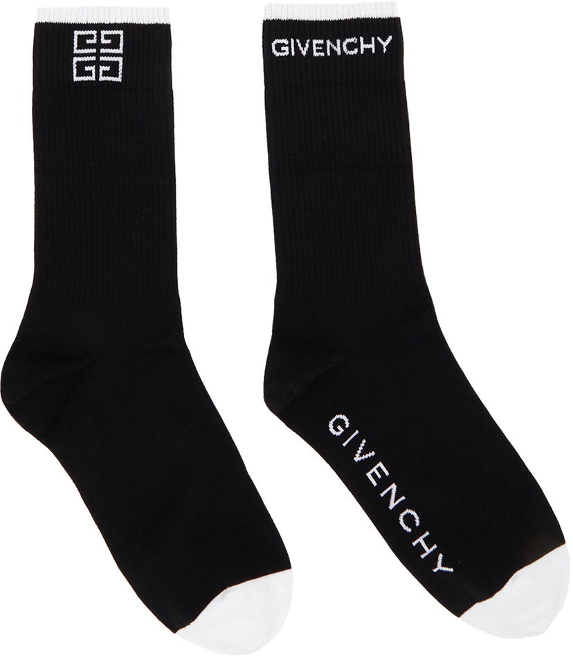 Чорапи Givenchy Givenchy 4G Socks Черно | BMB02A4037