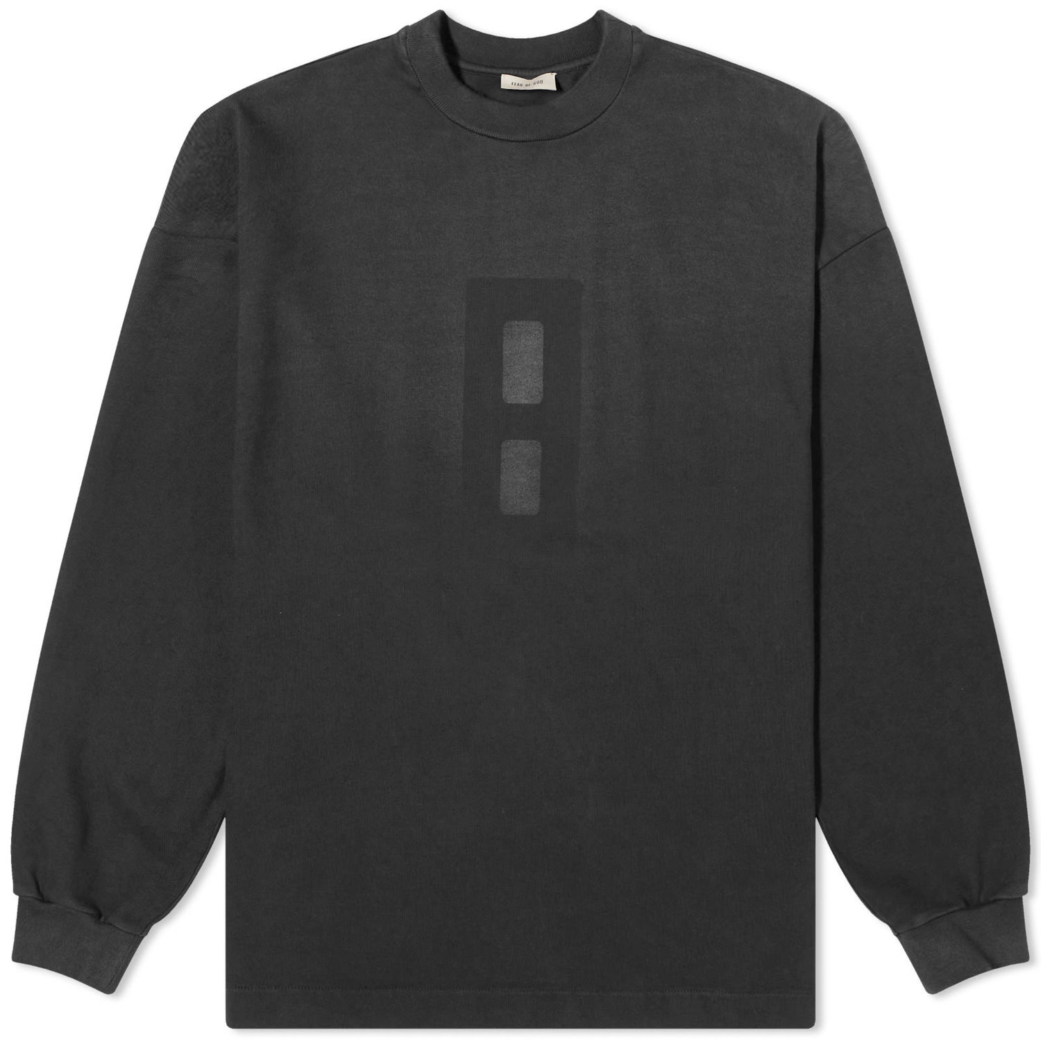 Тениска Fear of God Long Sleeve Airbrush 8 T-Shirt Черно | FG850-042JER-001, 0