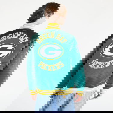 Яке бомбър Mitchell & Ness Heavyweight Satin Jacket Зелено | OJBF3413-GBPYYPPPDKGN, 1