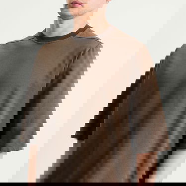 Тениска Rick Owens Jumbo T-Shirt Кафяво | RR02E1274-RIG-34, 5