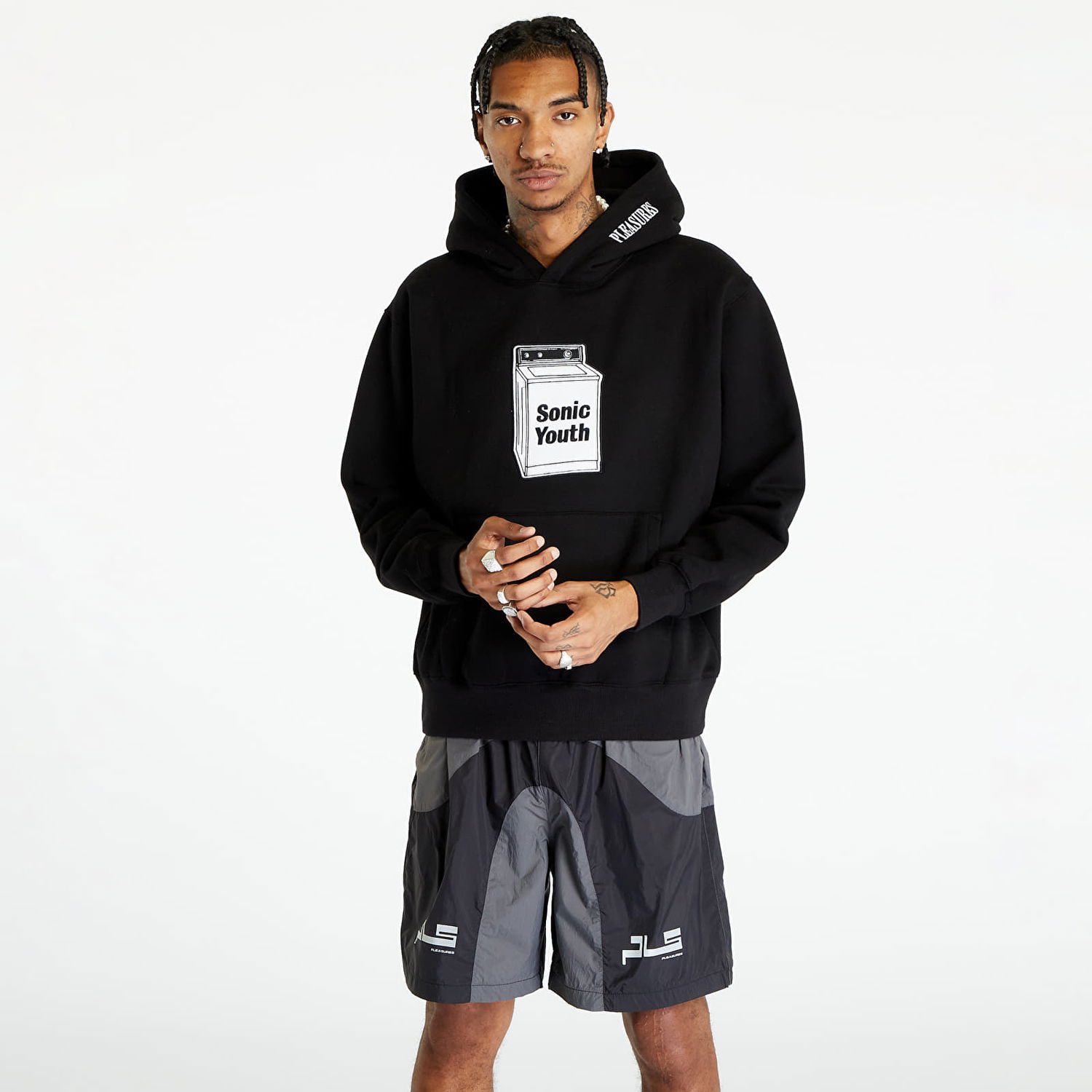 Суитчър Pleasures x Sonic Youth Washing Machine Черно | P23SY003 BLACK, 0