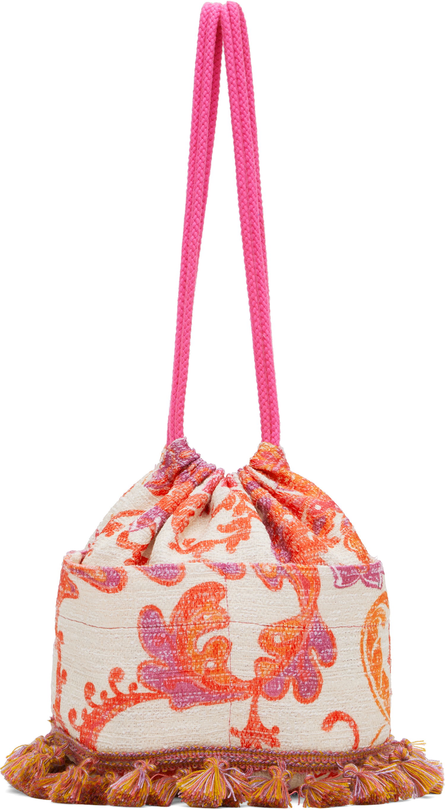 Дамска чанта Anna Sui Anna Sui Arabesque Linen Tassel Crossbody Bag Многоцветен | 225H93, 0
