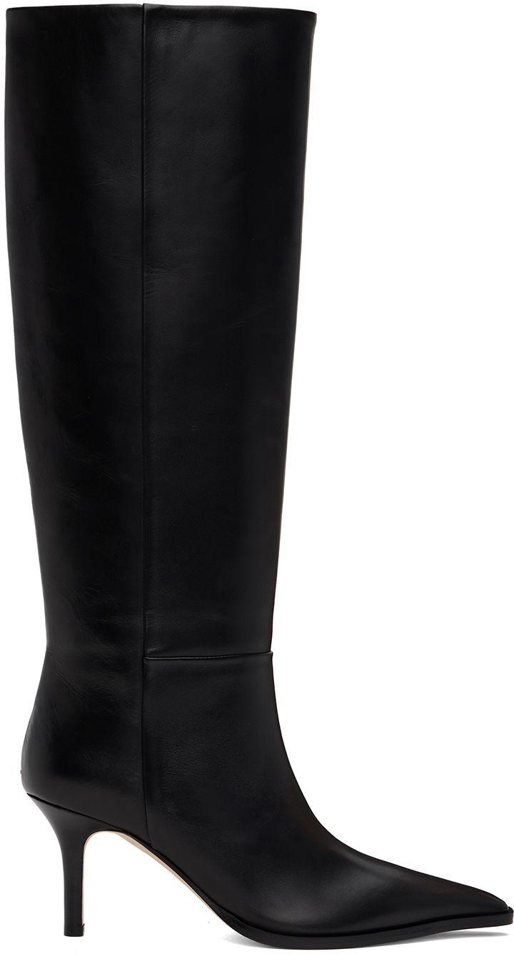 Облекло Aeyde Aeyde Tula Leather Tall Boots Черно | A11-KB-TULP75ST95-FW24-800-001, 0