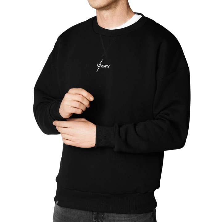 Пуловер Vasky Oversize Sweatshirt Черно | A-1240-001, 0