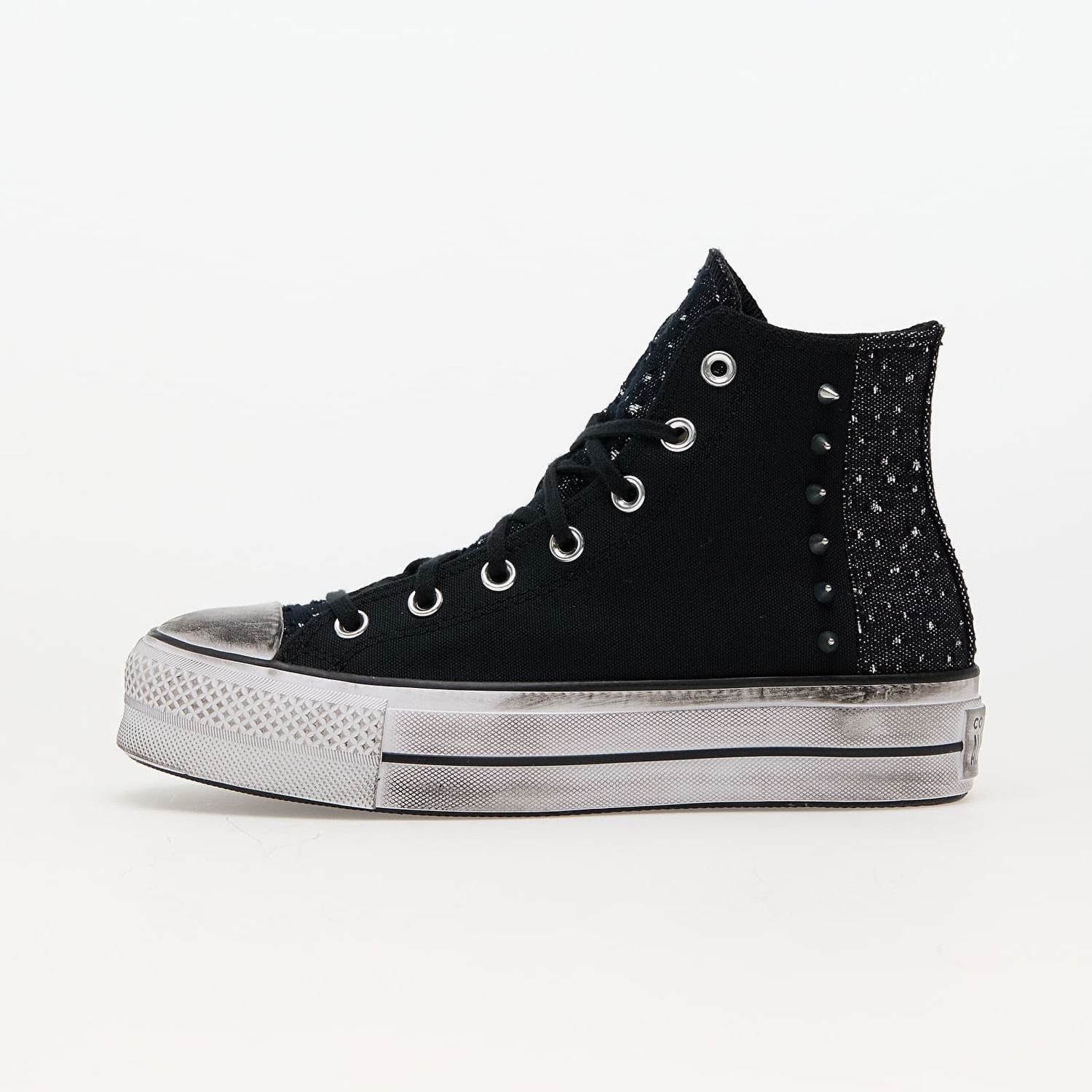 Кецове и обувки Converse Chuck Taylor All Star Lift Platform Chrome Black/ Silver/ Black Черно | A06450C, 0