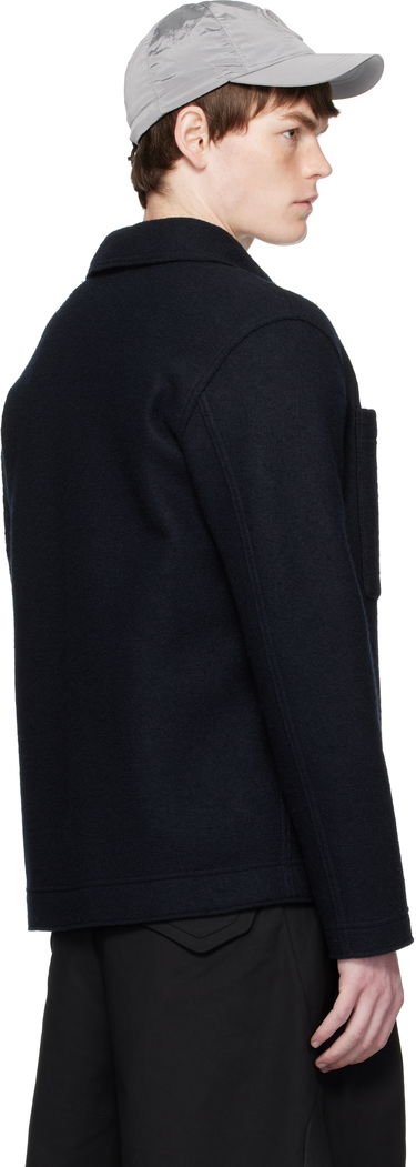 Яке Stone Island Stone Island Wool Overshirt Тъмно синьо | K2S15 5100058 S0IN1, 2