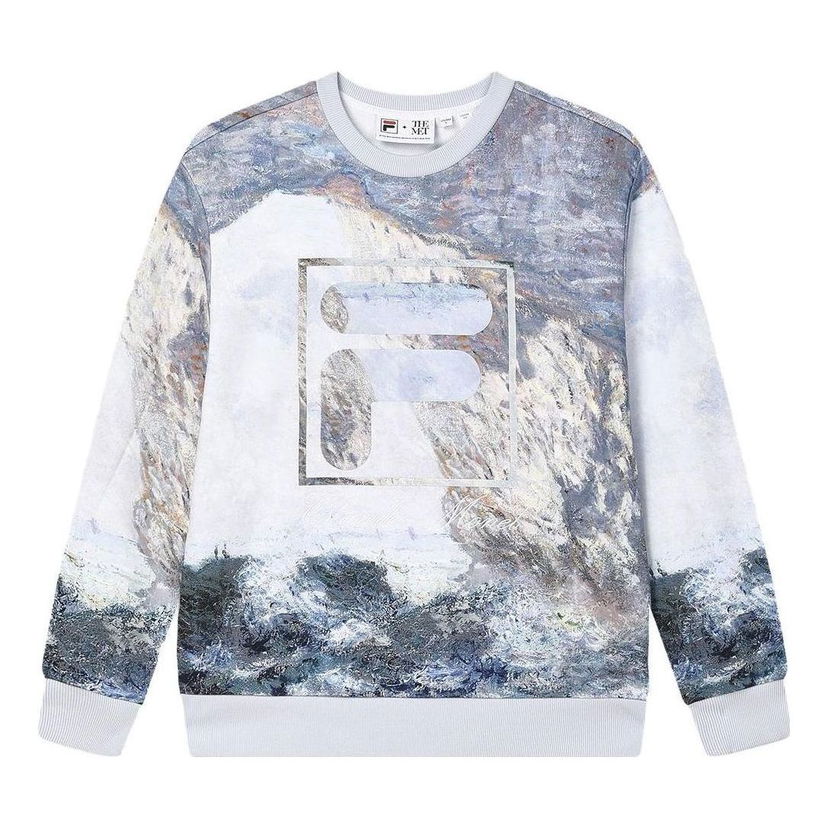 Пуловер FILA Heritage Collection The Great Matisse Theme F-box Logo Sweatshirt Синьо | F11M348220F-ZA