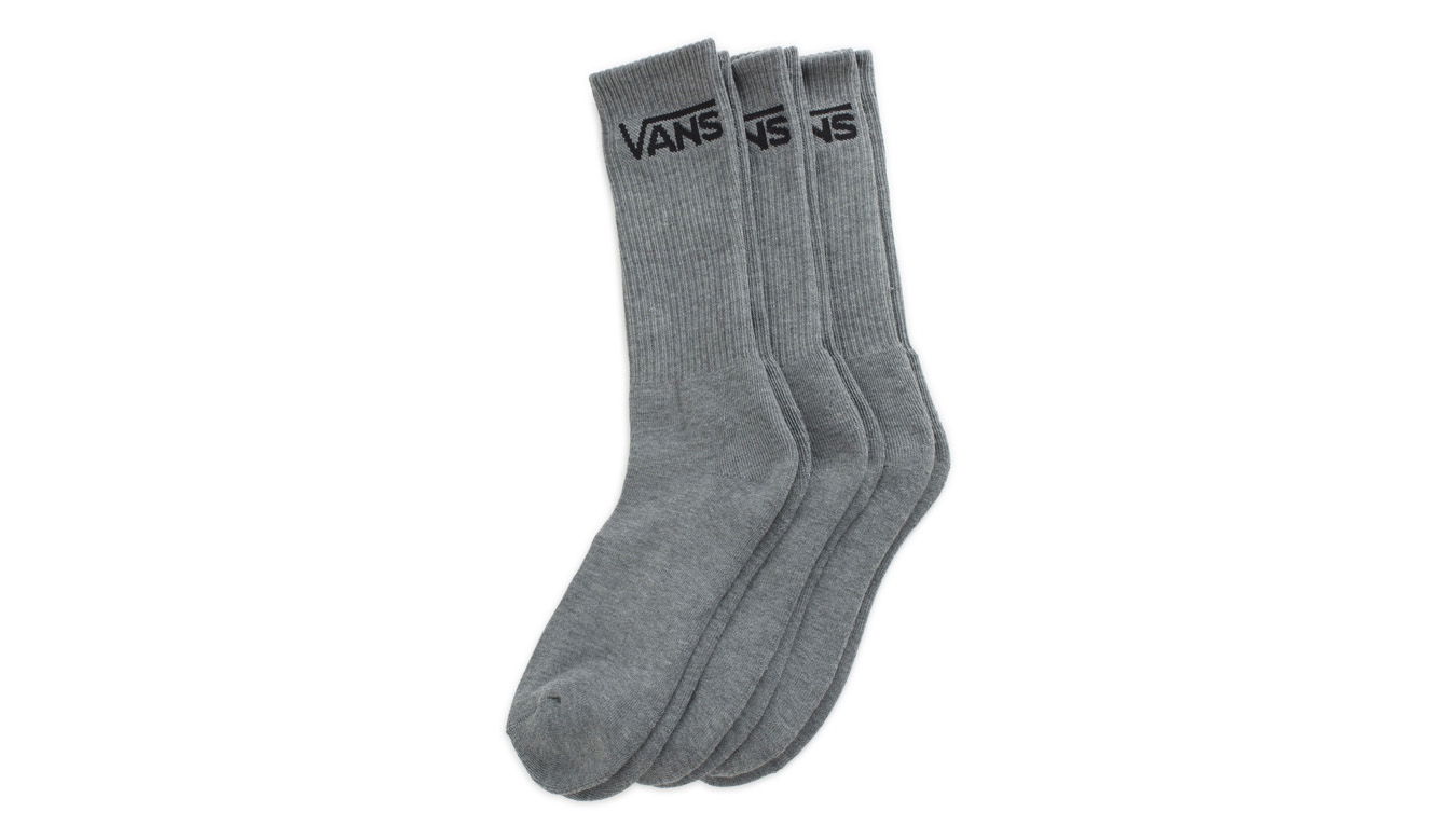 Чорапи Vans Vans Classic Crew 3-Pack Socks Сиво | VN000XSEHTG, 1