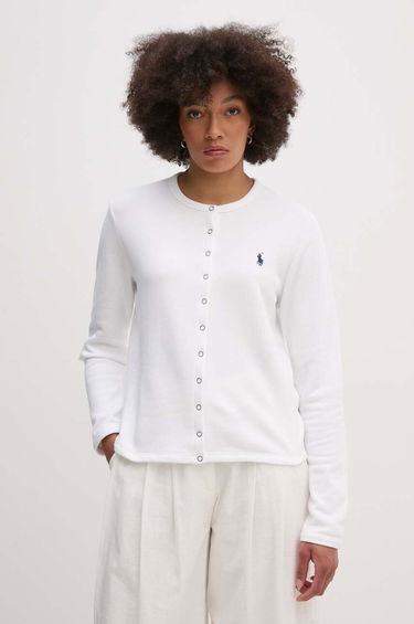 Пуловер Polo by Ralph Lauren Lightweight Cardigan by Polo Ralph Lauren Бяло | 211941177, 0