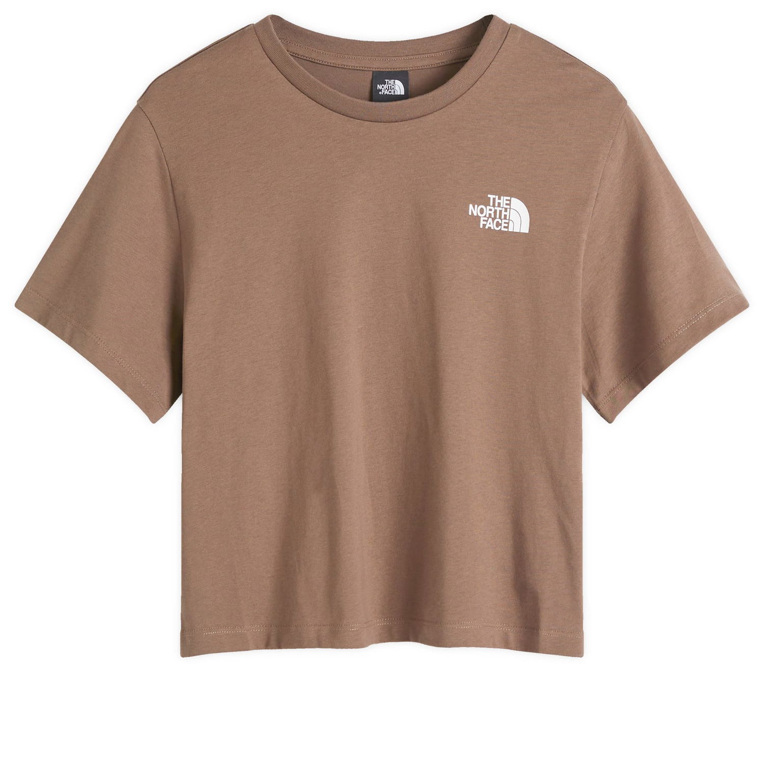 Тениска The North Face Women's Cropped Simple Dome T-Shirt in Brown, Size Large | END. Clothing Бежово | NF0A87U41OI1-1OI, 0