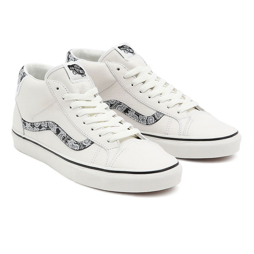 Кецове и обувки Vans Paisley Mid Skool 37 Бяло | VN0A3TKF914