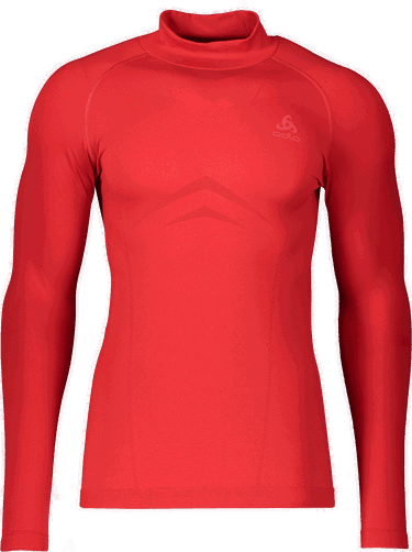 Тениска Odlo Odlo Performance Fundamentals Light Turtle Neck Long Sleeve Underwear Shirt Червено | 197452-36100, 0