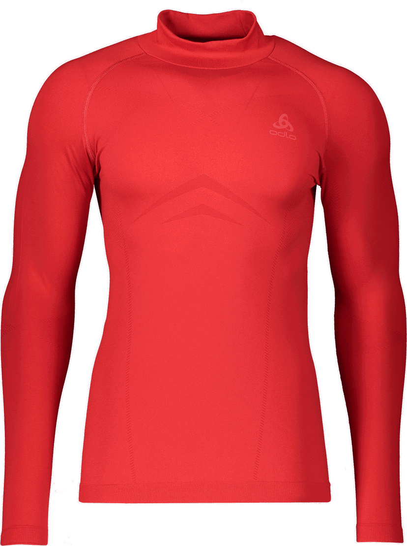 Тениска Odlo Odlo Performance Fundamentals Light Turtle Neck Long Sleeve Underwear Shirt Червено | 197452-36100