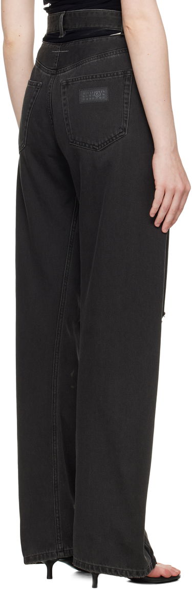 Дънки Maison Margiela MM6 Maison Margiela 5 Pockets Distressed Jeans Черно | S62LB0190 M30011, 2