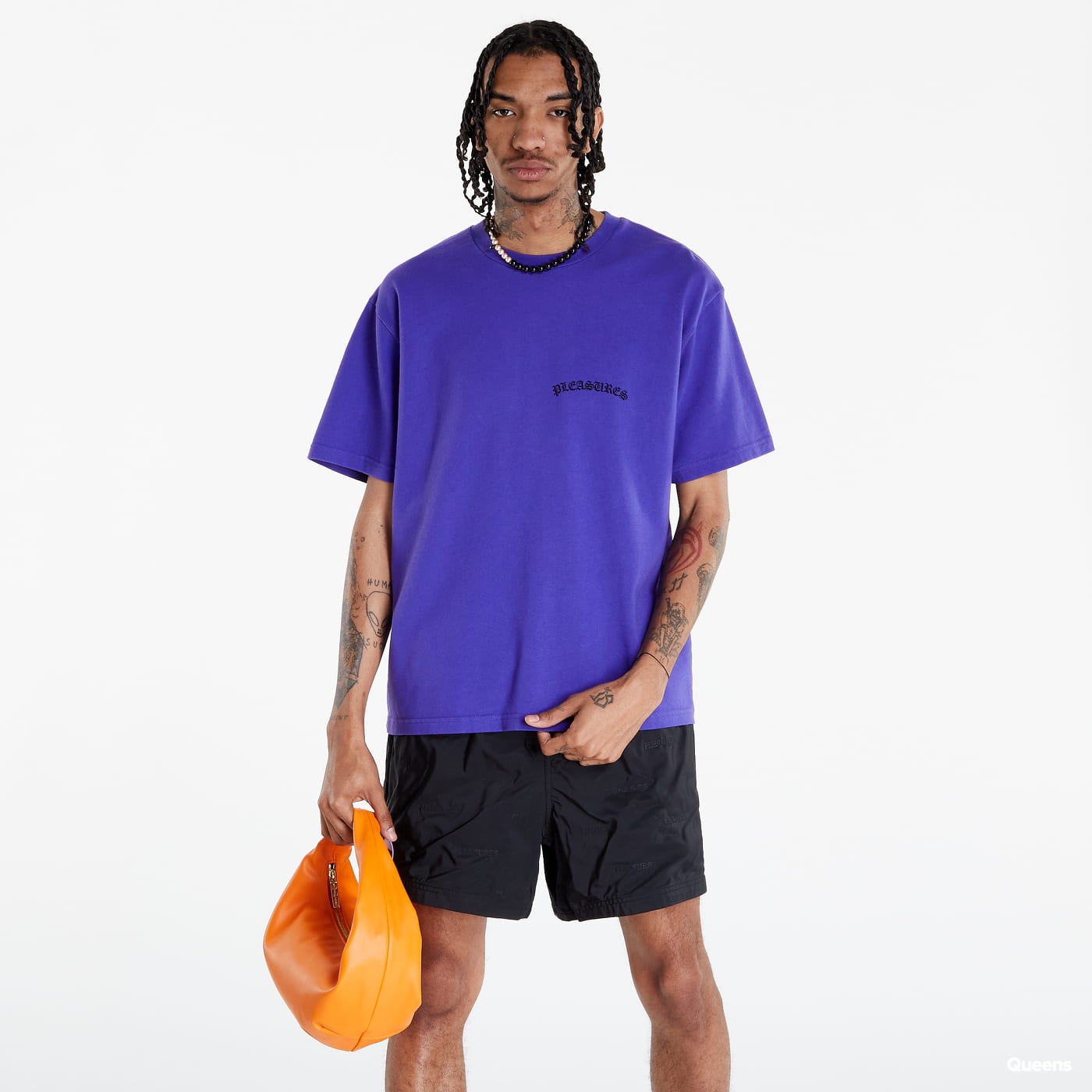 Тениска Pleasures Neural Heavyweight T-Shirt Синьо | P22SU012 purple, 0