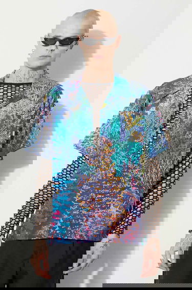 Риза BILLIONAIRE BOYS CLUB Willderness Relaxed Printed Camp Collar Shirt Многоцветен | B23425, 0