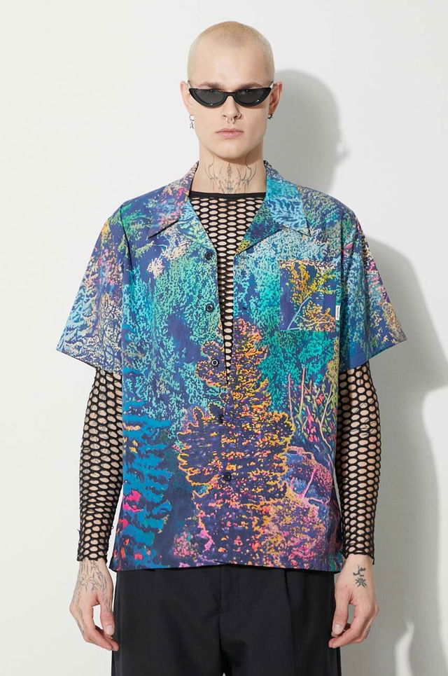 Willderness Relaxed Printed Camp Collar Shirt