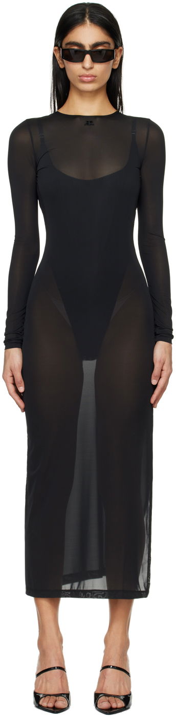 Pокля Courrèges Courrèges Women's Maxi Dress Черно | 124JRO376JS0088, 0