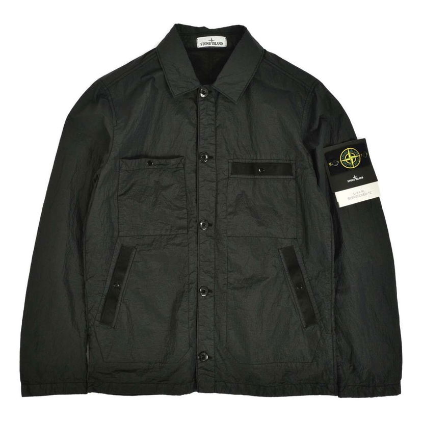 Яке Stone Island Seersucker-TC Jacket Черно | 721544229-V0029