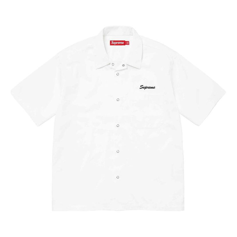 Риза Supreme Margaret Keane Teardrop Short Sleeve Work Shirt Бяло | SUP-SS24-142