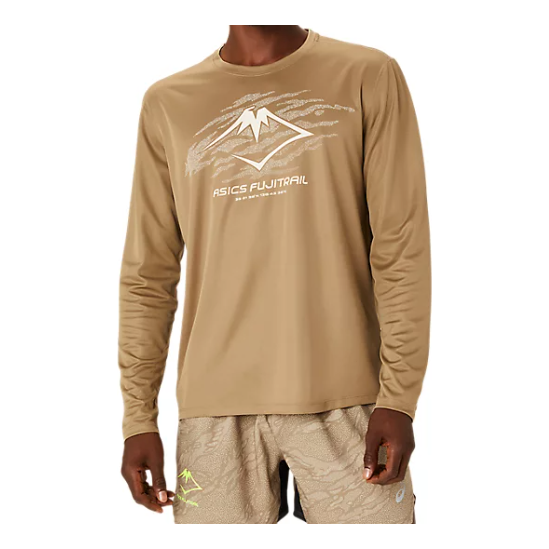 Тениска Asics Fujitrail Running Long Sleeve T-Shirt Кафяво | 2011C987-200