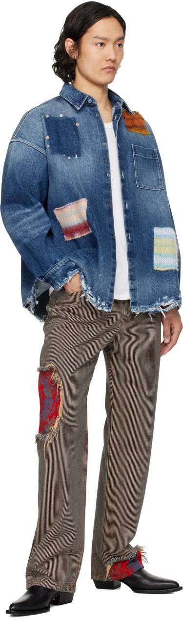 Риза Marni Marni Patched Denim Shirt Синьо | CUJU0061LX USCX01, 3