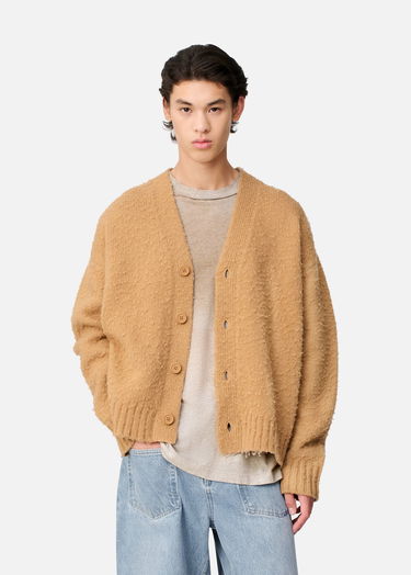 Пуловер AXEL ARIGATO Studio Fuzzy Knit V-Neck Cardigan Бежово | A3731002, 8