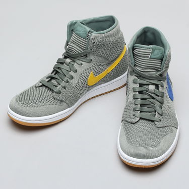 Кецове и обувки Jordan Air Jordan 1 Retro High Flyknit "Clay Green" GS Зелено | 919702-333, 2
