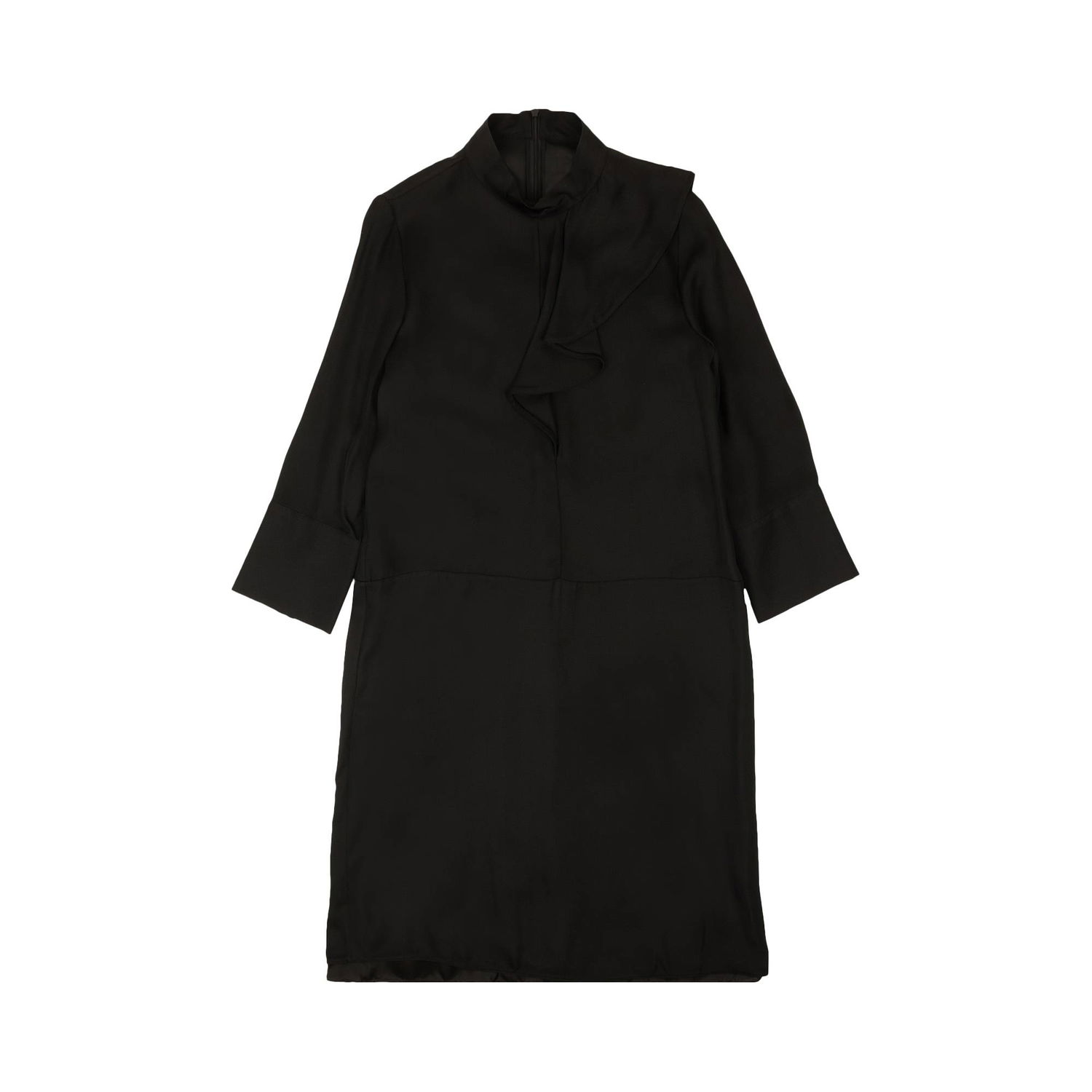 Pокля Marni Marni Silk Ruffle Long-Sleeve Dress Черно | ABMAU72V01TSD98 00N99, 1