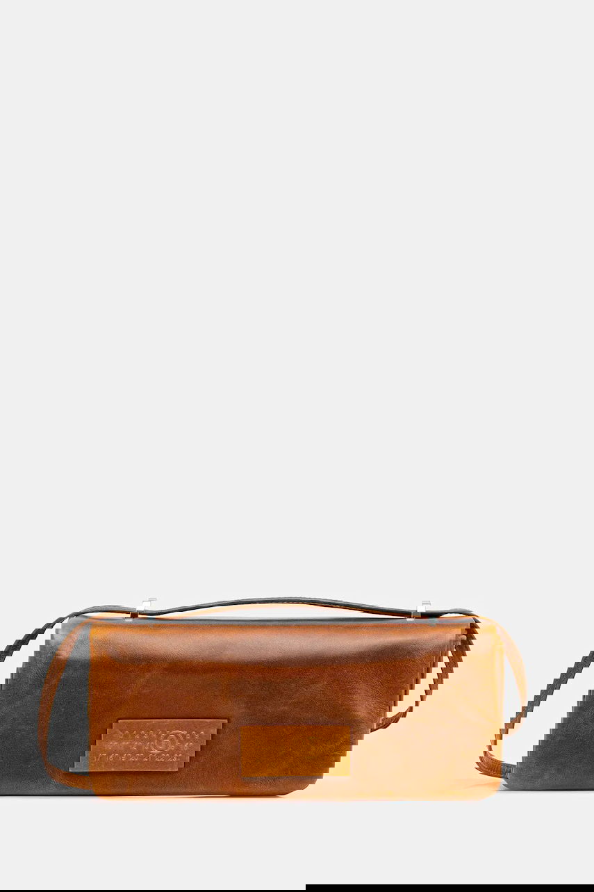 Чанта през рамо Maison Margiela MM6 Maison Margiela Leather Shoulder Bag Кафяво | SB5ZH0022.P7187.T2222, 0