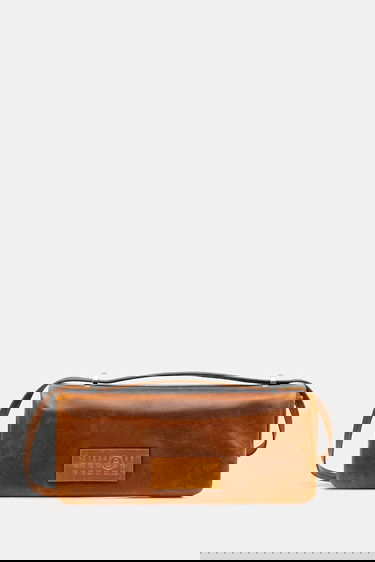 Чанта през рамо Maison Margiela MM6 Maison Margiela Leather Shoulder Bag Кафяво | SB5ZH0022.P7187.T2222, 0