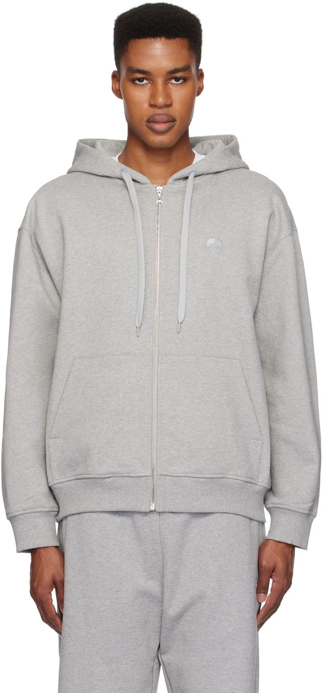 Moon Logo Fleece Zip Hoodie