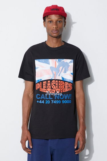 Тениска Pleasures T-Shirt With Print Черно | P23SU052, 0