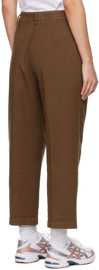 Панталони YMC YMC Market Pleated Trousers Кафяво | Q4UAA, 2