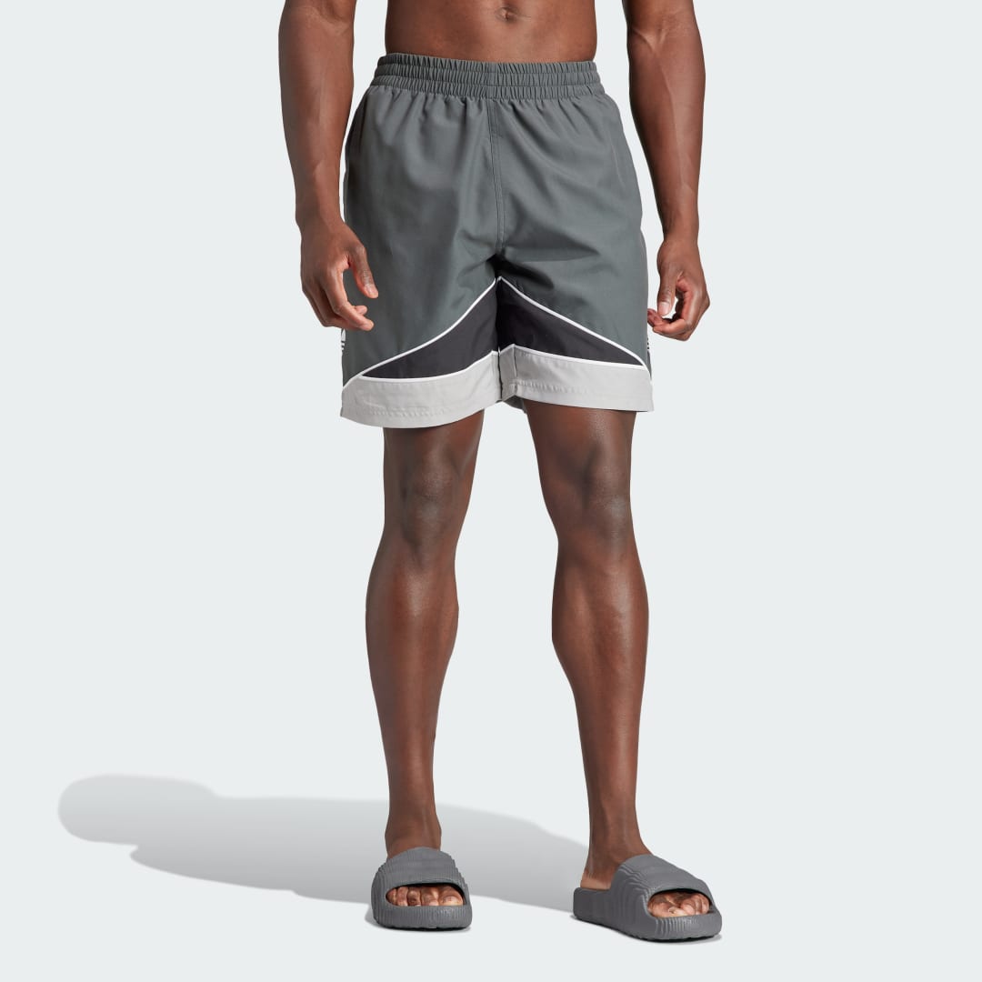 Бански adidas Originals CLRDO Shorts Сиво | IT8634, 1