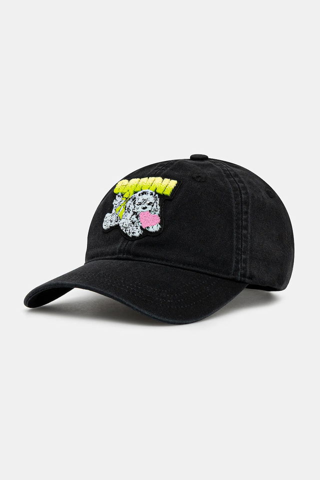 Washed Cotton Canvas Puppy Baseball Cap