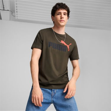Тениска Puma Men's Logo Graphic T-Shirt Зелено | 586759-76, 2