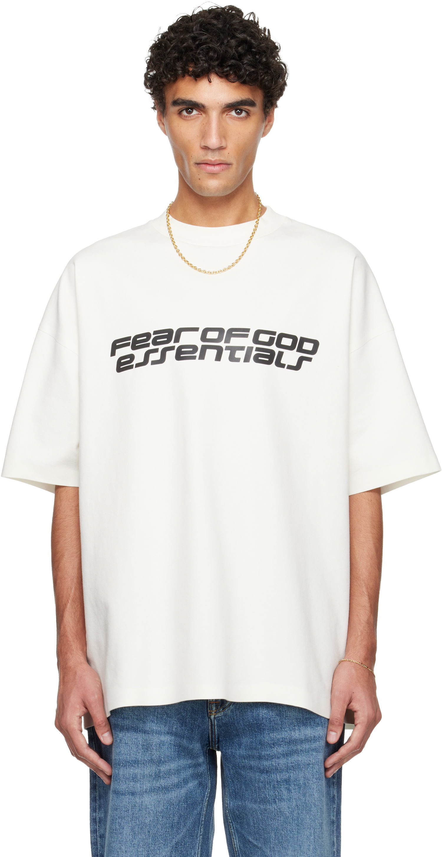 Тениска Fear of God Holiday Ponte 90s T-shirt Бяло | 125HO254503F, 0