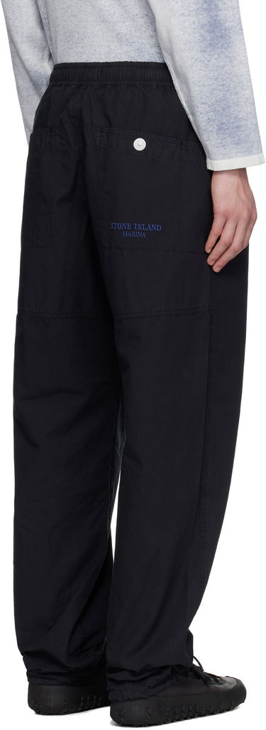 Карго панталони Stone Island Stone Island Organic Cotton Tela Trousers Черно | K1S15 3100026 S00X6, 2