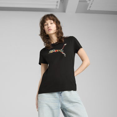 Тениска Puma GRAPHICS Floral Cat Logo T-Shirt Черно | 685081_01, 0