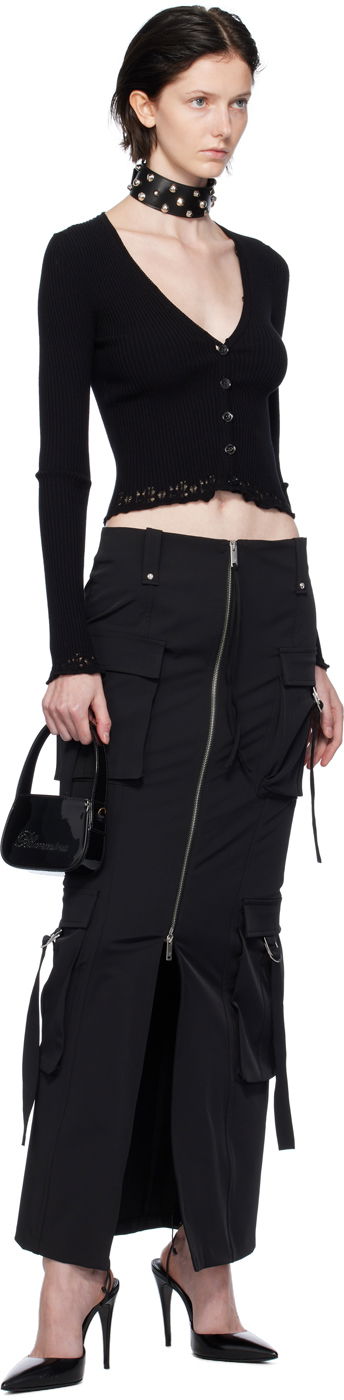 Пола Blumarine Blumarine Cargo Maxi Skirt Черно | A344G010A, 3