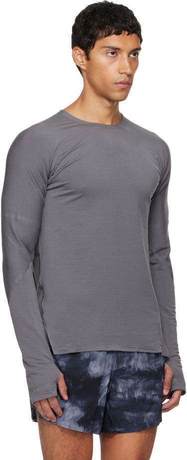 Тениска Y-3 Y-3 Running Long Sleeve T-Shirt Сиво | KB2331, 1